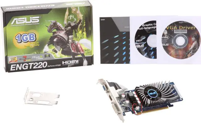 Alt view image 5 of 5 - ASUS GeForce GT 220 1GB DDR2 PCI Express 2.0 x16 Low Profile Ready Graphics Card ENGT220/DI/1GD2(LP)
