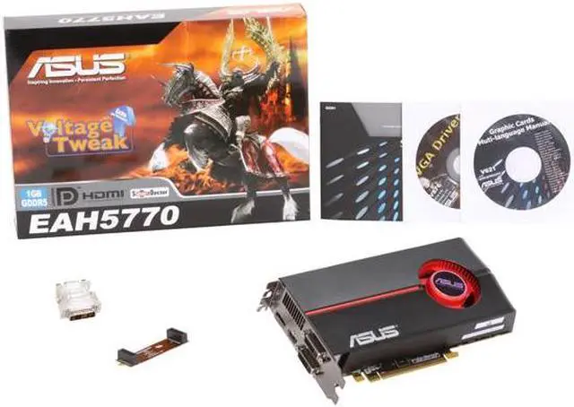 Alt view image 6 of 6 - ASUS Radeon HD 5770 (Juniper XT) 1GB GDDR5 PCI Express 2.0 x16 CrossFireX Support Graphics Card EAH5770/2DIS/1GD5