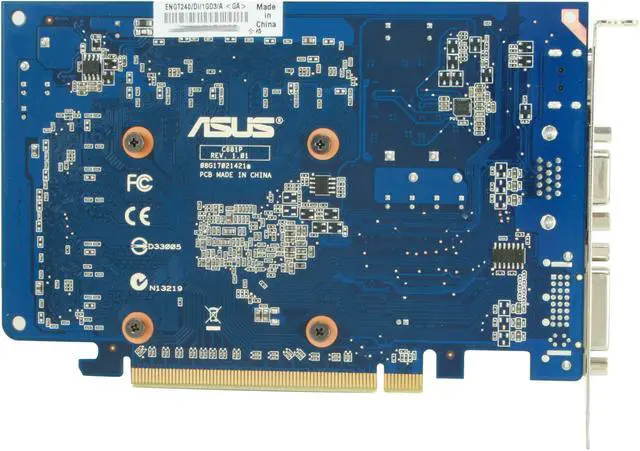 Alt view image 4 of 5 - ASUS GeForce GT 240 1GB DDR3 PCI Express 2.0 x16 Graphics Card ENGT240/DI/1GD3/A