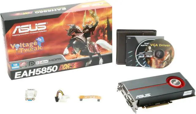 Alt view image 6 of 6 - ASUS Radeon HD 5850 1GB DDR5 PCI Express 2.1 x16 CrossFireX Support Graphics Card EAH5850/2DIS/1GD5