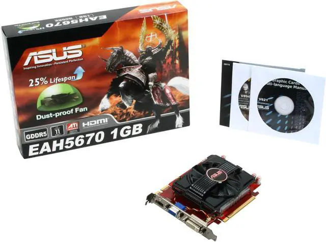 Alt view image 5 of 5 - ASUS Radeon HD 5670 (Redwood) 1GB GDDR5 PCI Express 2.1 x16 CrossFireX Support Graphics Card EAH5670/DI/1GD5