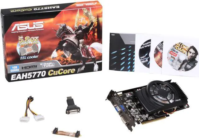 Alt view image 6 of 6 - ASUS CuCore Series Radeon HD 5770 1GB GDDR5 PCI Express 2.1 x16 CrossFireX Support Graphics Card EAH5770 CuCore/2DI/1GD5