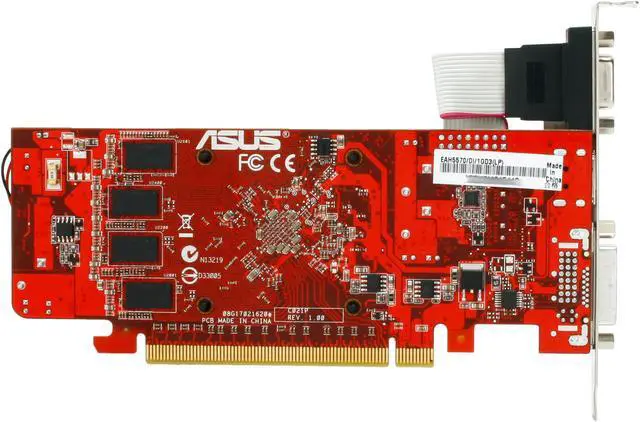 Alt view image 4 of 5 - ASUS Radeon HD 5570 1GB DDR3 PCI Express 2.1 x16 Low Profile Ready Graphics Card EAH5570/DI/1GD3(LP)