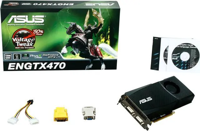 Alt view image 6 of 6 - ASUS GeForce GTX 470 (Fermi) 1280MB GDDR5 PCI Express 2.0 x16 SLI Support Graphics Card ENGTX470/2DI/1280MD5