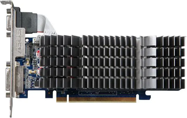 Alt view image 3 of 5 - ASUS GeForce 210 1GB DDR2 PCI Express 2.0 x16 Low Profile Ready Graphics Card EN210 SILENT/DI/1GD2(LP)