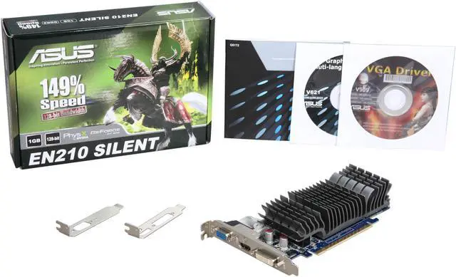 Alt view image 5 of 5 - ASUS GeForce 210 1GB DDR2 PCI Express 2.0 x16 Low Profile Ready Graphics Card EN210 SILENT/DI/1GD2(LP)