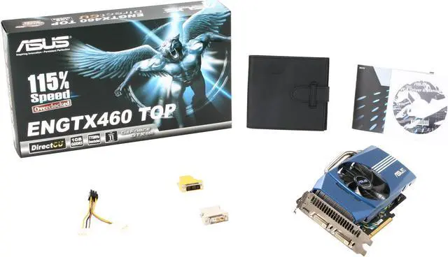 Alt view image 5 of 5 - ASUS GeForce GTX 460 (Fermi) 1GB GDDR5 PCI Express 2.0 x16 SLI Support Graphics Card ENGTX460 DirectCU TOP/2DI/1GD5