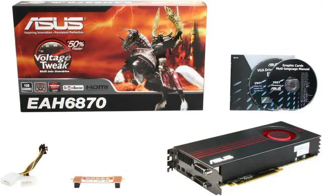 Alt view image 6 of 6 - ASUS Radeon HD 6870 1GB GDDR5 PCI Express 2.1 x16 CrossFireX Support Graphics Card EAH6870/2DI2S/1GD5