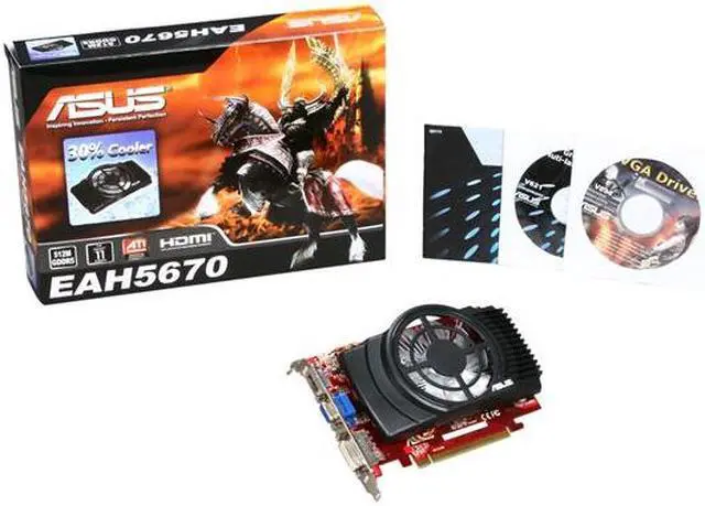 Alt view image 5 of 5 - ASUS Radeon HD 5670 512MB DDR5 PCI Express 2.1 x16 Graphics Card EAH5670/DI/512MD5/V2