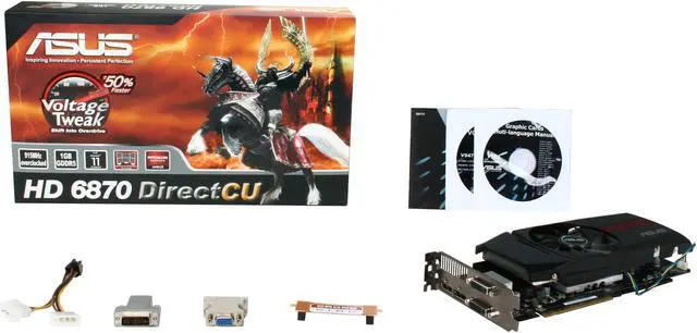 Alt view image 6 of 6 - ASUS Radeon HD 6870 1GB GDDR5 PCI Express 2.1 x16 CrossFireX Support Graphics Card EAH6870 DC/2DI2S/1GD5