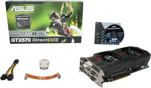 Alt view image 6 of 6 - ASUS GeForce GTX 570 (Fermi) 1280MB GDDR5 PCI Express 2.0 x16 SLI Support Graphics Card ENGTX570 DCII/2DIS/1280MD5