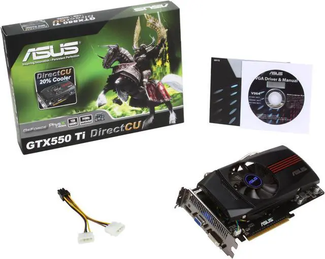 Alt view image 6 of 6 - ASUS GeForce GTX 550 Ti (Fermi) 1GB GDDR5 PCI Express 2.0 x16 SLI Support Graphics Card ENGTX550 TI DC/DI/1GD5