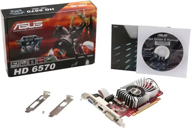 Alt view image 5 of 5 - ASUS Radeon HD 6570 1GB DDR3 PCI Express 2.1 x16 Low Profile Ready Graphics Card EAH6570/DI/1GD3(LP)