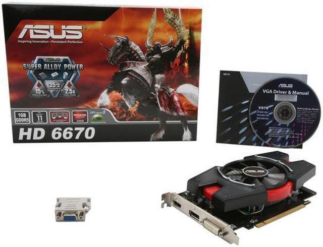 Alt view image 5 of 5 - ASUS Radeon HD 6670 1GB GDDR5 PCI Express 2.1 x16 Graphics Card EAH6670/DIS/1GD5
