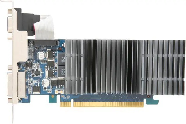 Alt view image 3 of 6 - ASUS GeForce 8400 GS 1GB DDR2 PCI Express 2.0 x16 Low Profile Ready Graphics Card EN8400GS SILENT/DI/1GD2(LP)