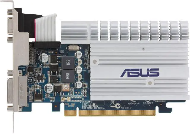 Alt view image 3 of 5 - ASUS GeForce 8400 GS 1GB DDR3 PCI Express 2.0 x16 Graphics Card 8400GS-1GD3-SL