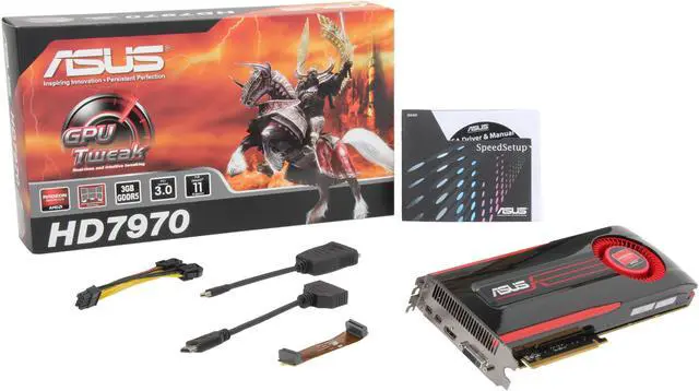 Alt view image 6 of 6 - ASUS Radeon HD 7970 3GB GDDR5 PCI Express 3.0 x16 CrossFireX Support Graphics Card HD7970-3GD5-3DI2S