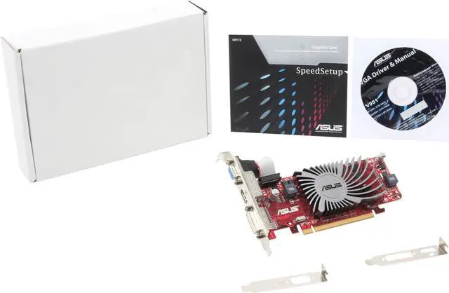 Alt view image 5 of 5 - ASUS Radeon HD 5450 1GB DDR3 PCI Express 2.1 x16 Graphics Card EAH5450 SILENT/DI/1GD3/V2