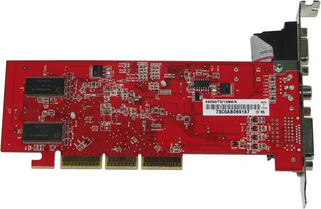 Alt view image 4 of 4 - ASUS Radeon 9250 128MB DDR AGP 4X/8X Graphics Card A9250/TD/128