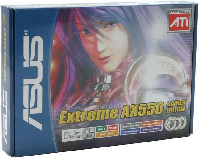 Alt view image 5 of 5 - ASUS Radeon X550 256MB DDR PCI Express x16 Graphics Card EAX550GE/TD/256M