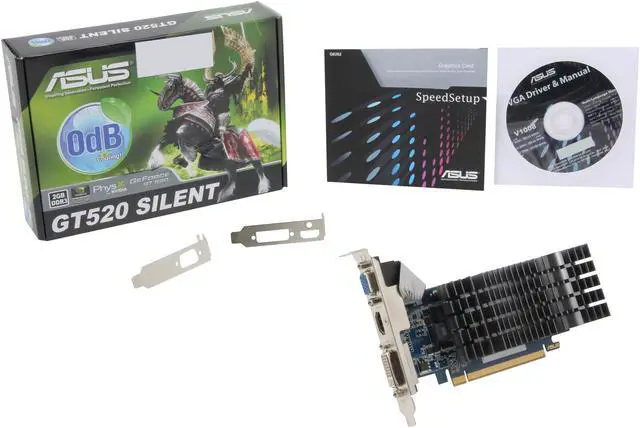 Alt view image 5 of 5 - ASUS GeForce GT 520 (Fermi) 2GB DDR3 PCI Express 2.0 x16 Low Profile Ready Graphics Card ENGT520 SL/DI/2GD3(LP)