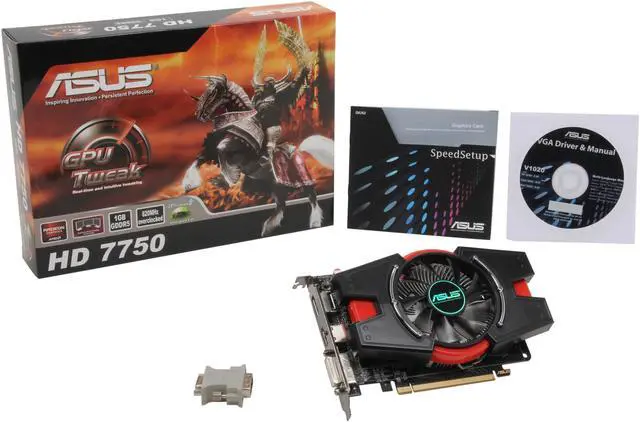 Alt view image 5 of 5 - ASUS Radeon HD 7750 1GB GDDR5 PCI Express 3.0 x16 Graphics Card HD7750-1GD5