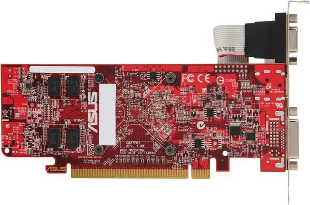 Alt view image 4 of 5 - ASUS EAH6450 SILENT/DI/1GD3(LP) Radeon HD 6450 1GB 64-Bit DDR3 PCI Express 2.1 x16 HDCP Ready Low Profile Ready Video Card Manufactured Recertified