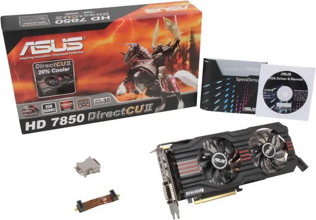 Alt view image 6 of 6 - ASUS Radeon HD 7850 2GB GDDR5 PCI Express 3.0 x16 CrossFireX Support Graphics Card HD7850-DC2-2GD5