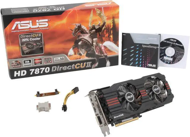 Alt view image 6 of 6 - ASUS Radeon HD 7870 GHz Edition 2GB GDDR5 PCI Express 3.0 x16 CrossFireX Support Graphics Card HD7870-DC2-2GD5