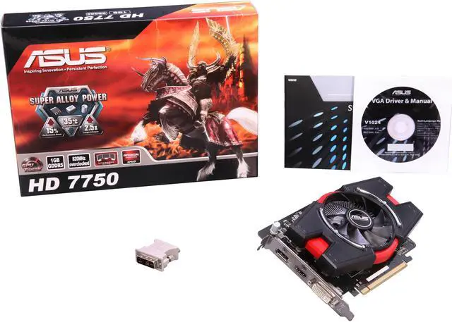 Alt view image 5 of 5 - ASUS Radeon HD 7750 1GB GDDR5 PCI Express 3.0 x16 Graphics Card HD7750-1GD5-V2