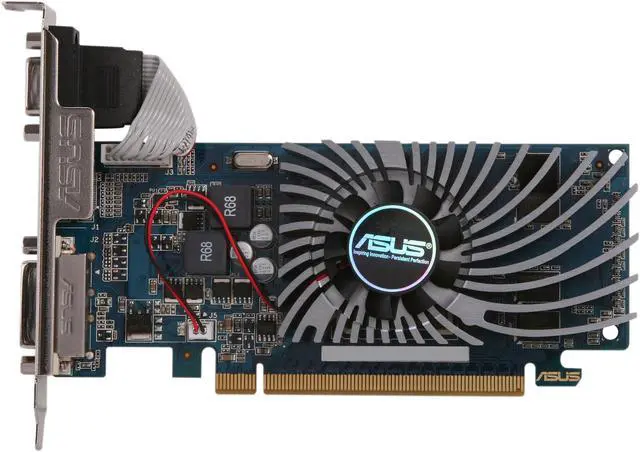 Alt view image 3 of 5 - ASUS GeForce GT 620 1GB DDR3 PCI Express 2.0 x16 Low Profile Ready Graphics Card GT620-1GD3-L