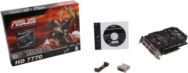 Alt view image 6 of 6 - ASUS Radeon HD 7770 2GB GDDR5 PCI Express 3.0 x16 CrossFireX Support Graphics Card HD7770-2GD5
