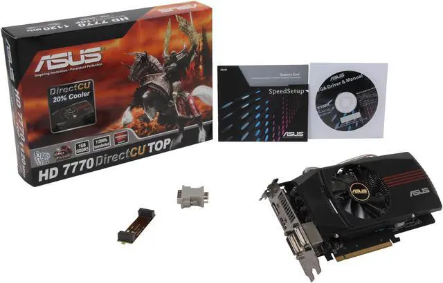 Alt view image 6 of 6 - ASUS Radeon HD 7770 1GB GDDR5 PCI Express 3.0 x16 CrossFireX Support Graphics Card HD7770-DCT-1GD5