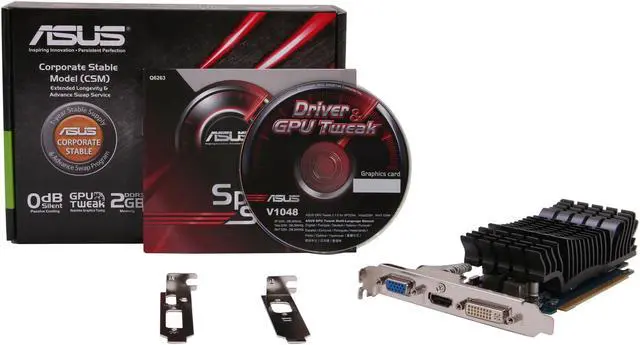 Alt view image 6 of 5 - ASUS GeForce GT 610 2GB DDR3 PCI Express 2.0 x16 Graphics Card GT610-2GD3-CSM