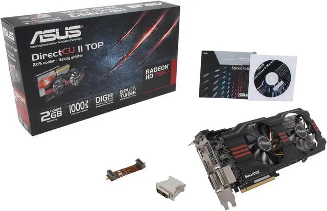 Alt view image 6 of 6 - ASUS Radeon HD 7850 2GB GDDR5 PCI Express 3.0 x16 CrossFireX Support Graphics Card HD7850-DC2T-2GD5-V2