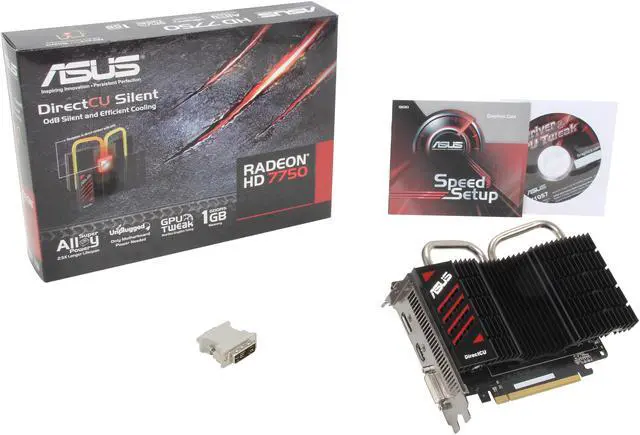 Alt view image 5 of 5 - ASUS Radeon HD 7750 1GB GDDR5 PCI Express 3.0 x16 Graphics Card HD7750-DCSL-1GD5