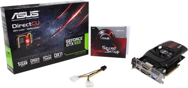 Alt view image 6 of 6 - ASUS GeForce GTX 650 1GB GDDR5 PCI Express 3.0 x16 Graphics Card GTX650-DC-1GD5