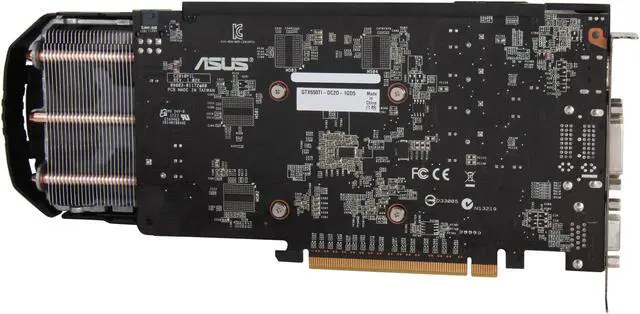 Alt view image 4 of 6 - ASUS GeForce GTX 650 Ti 1GB GDDR5 PCI Express 3.0 x16 Graphics Card GTX650TI-DC2O-1GD5
