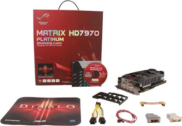 Alt view image 6 of 6 - ASUS Radeon HD 7970 GHz Edition 3GB GDDR5 PCI Express 3.0 x16 CrossFireX Support Graphics Card MATRIX-HD7970-P-3GD5