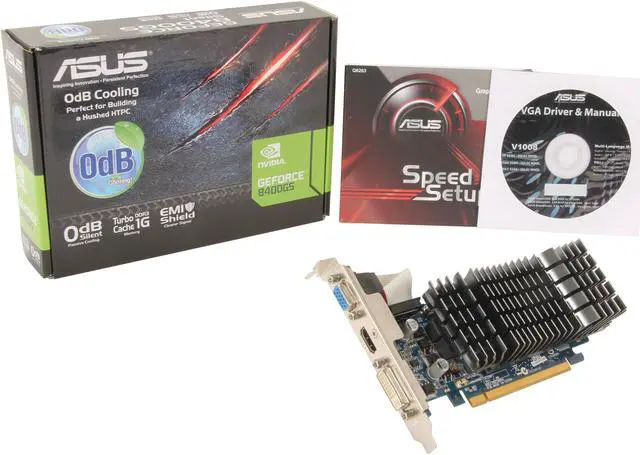 Alt view image 5 of 5 - ASUS GeForce 8400 GS 512MB DDR3 PCI Express 2.0 x16 Low Profile Graphics Card 8400GS-SL-512MD3-L