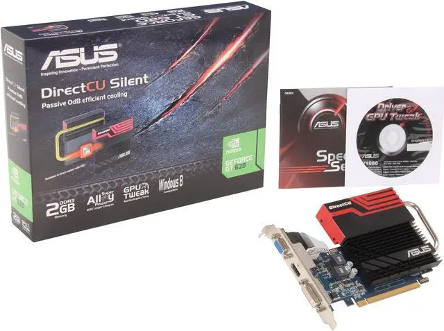 Alt view image 5 of 5 - ASUS GeForce GT 620 2GB DDR3 PCI Express 2.0 Graphics Card GT620-DCSL-2GD3