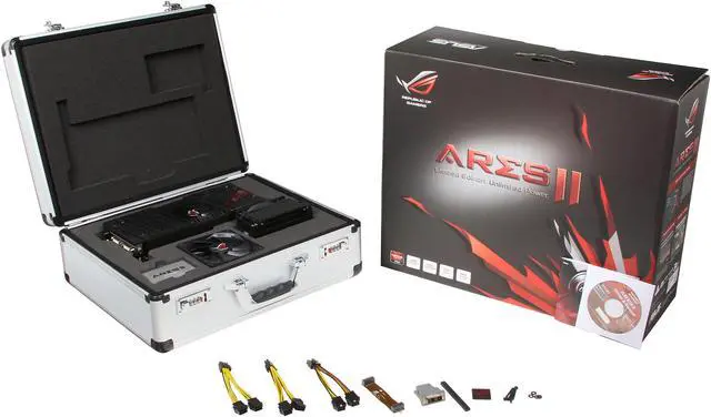 Alt view image 15 of 15 - ASUS Radeon HD 7970 GHz Edition x 2 6GB GDDR5 PCI Express 3.0 x16 CrossFireX Support Graphics Card ROG ARES II (ARES2-6GD5)