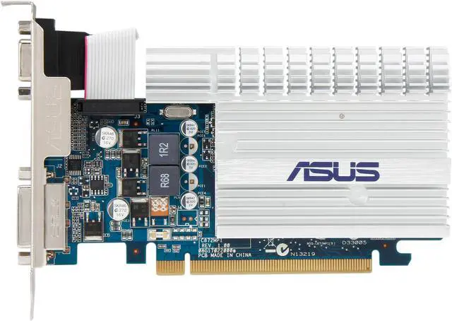 Alt view image 3 of 5 - ASUS 8400GS-1GD3-SL GeForce 8400 GS 1GB 64-Bit DDR3 PCI Express 2.0 x16 HDCP Ready Video Card Manufactured Recertified