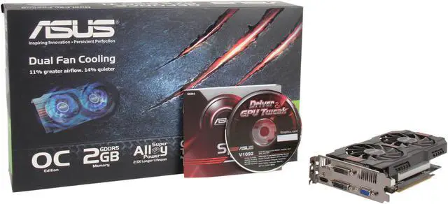 Alt view image 6 of 6 - ASUS GeForce GTX 650 Ti 2GB GDDR5 PCI Express 3.0 x16 Graphics Card GTX650TI-OC-2GD5