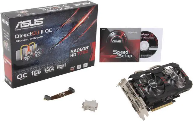 Alt view image 6 of 6 - ASUS Radeon HD 7790 1GB GDDR5 PCI Express 3.0 CrossFireX Support Graphics Card HD7790-DC2OC-1GD5