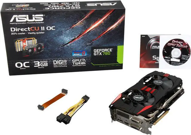 Alt view image 7 of 6 - ASUS GTX780-DC2OC-3GD5 G-SYNC Support GeForce GTX 780 3GB 384-Bit GDDR5 PCI Express 3.0 HDCP Ready SLI Support Video Card