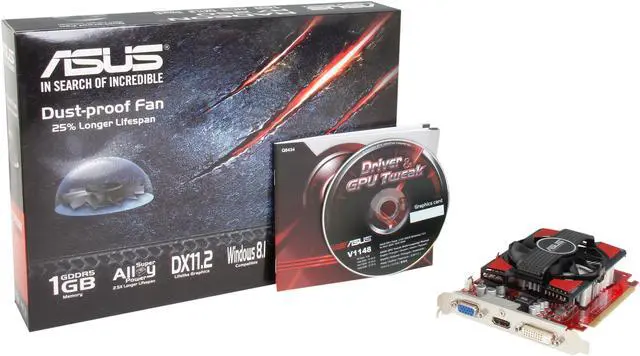 Alt view image 5 of 5 - ASUS Radeon R7 250 1GB GDDR5 PCI Express 3.0 Graphics Card R7250-1GD5