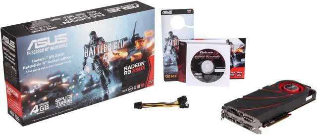 Alt view image 6 of 6 - ASUS Radeon R9 290X 4GB GDDR5 PCI Express 3.0 CrossFireX Support Graphics Card R9290X-G-4GD5