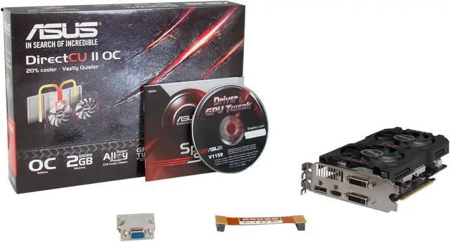 Alt view image 6 of 6 - ASUS Radeon R9 270 2GB GDDR5 PCI Express 3.0 CrossFireX Support Graphics Card R9270-DC2OC-2GD5