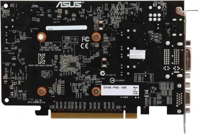 Alt view image 4 of 5 - ASUS GTX750-PHOC-1GD5 G-SYNC Support GeForce GTX 750 1GB GDDR5 PCI Express 3.0 Video Card